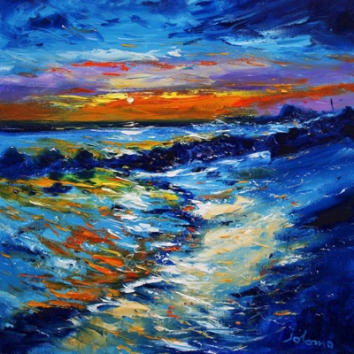 Evening Gloaming on the Singing Sands of Islay 24x24 Evening Gloaming on the Singing Sands of Islay 24x24